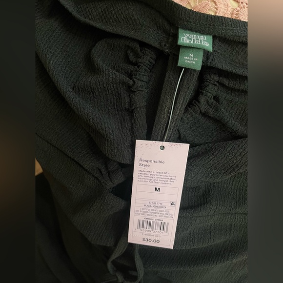 Wild Fable Black Strapless Bodycon Mini Dress NWT — M - Picture 4 of 5